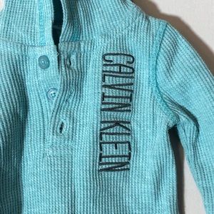 Calvin Klein | baby waffle henley onesie